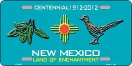 Green Chili &amp; Road Runner New Mexico Metal Novelty License Plate - $18.95