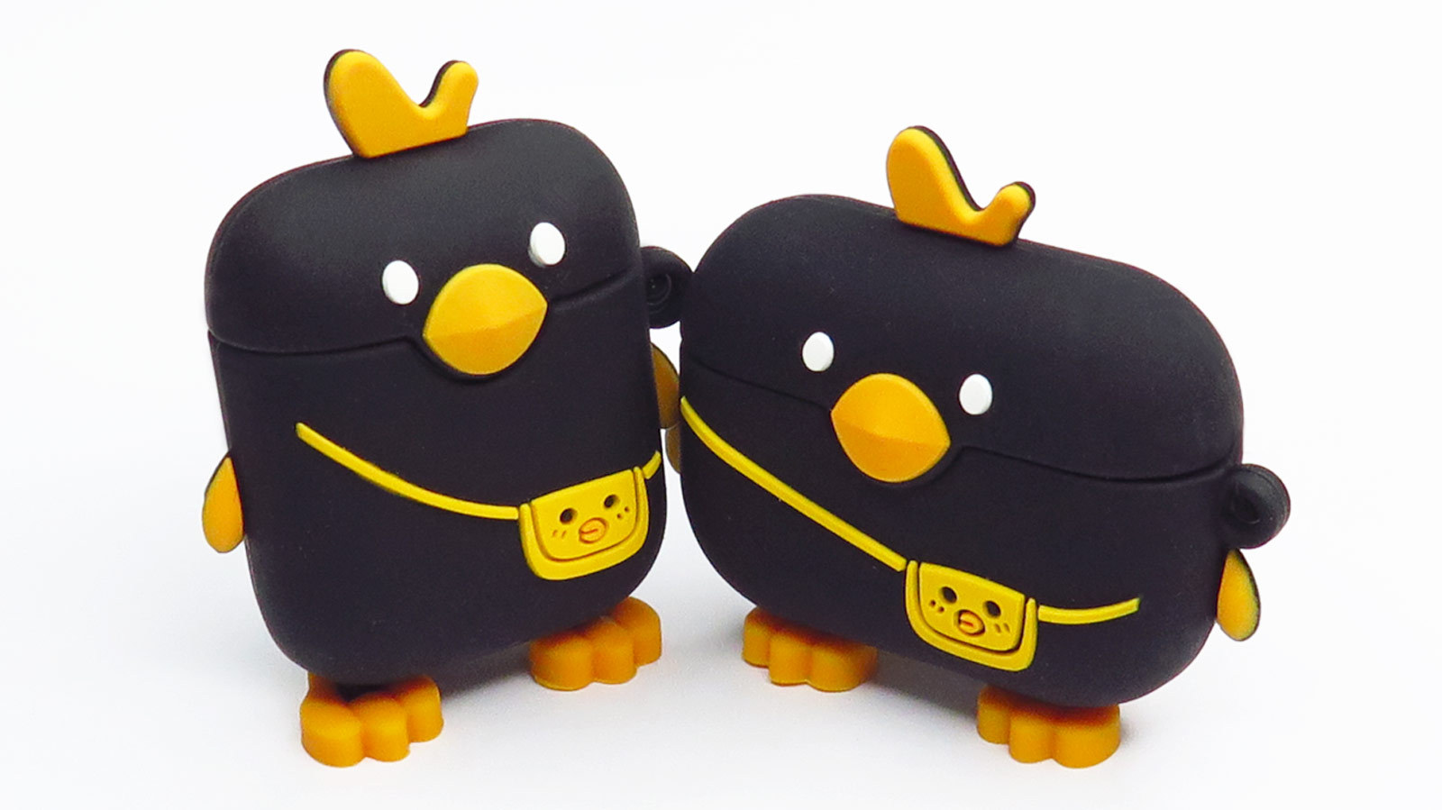Fun Loveable & Cute Chic Black Chick Airpod (2nd Gen/Pro) Silicone Rubber Case