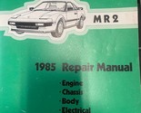 1985 Toyota MR2 Mr 2 Servizio Riparazione Officina Negozio Manuale OEM - $129.93