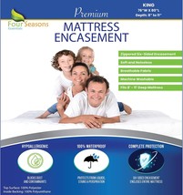 King Zippered Mattress Protector (8&quot;-11&quot; Depth) Waterproof Encasement Pr... - $78.03 CAD