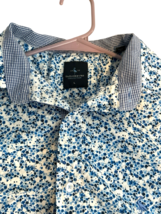 1930 TAILORBYRD COLLECTION MEN'S CLASSIC BLUE FLORAL BUTTON-DOWN SHIRT S... - $25.65