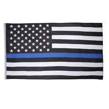 3X5 Police Thin Blue Line Usa Memorial Flag 3&#39;X5&#39; House Banner Grommets ... - £12.58 GBP