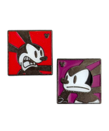 Oswald the Lucky Rabbit Disney Pins: Red and Purple Angry Emotion - $25.90