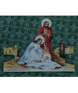 Josef, Mary, Jesus, Vintage Collectible Religious Card, Cut Out Stand-ab... - $5.41 CAD