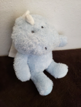 Manhattan Toys Dinosaur Plush Stuffed Animal Blue White Spikes - £15.47 GBP
