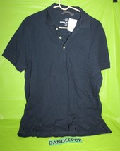H&amp; M Black L.O.G.G. T Shirt Dark Blue Polo Size Men&#39;s Large - £19.32 GBP