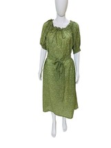 Doen Damen Midi-Kleid mit Blumenmuster Rüsche mit Gürtel gesmockt Übergröße... - £151.99 GBP