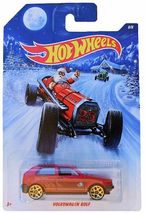 Hot Wheels - Volkswagen Golf: Holiday Hot Rods #8/8 (2014) *Red / Walmart* - £3.99 GBP