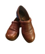 B.O.C Born Women’s Brown Leather Clogs Size 10 EU 42 Slip-On Comfort Foo... - $641.70 MXN