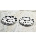 Royal Norfolk &quot;CHECKERED&quot; ~ Set of 2 ~ Salad Plates ~ 8&quot;-“Sweet Home”. - $48.63 CAD