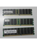 PC2100U (1 x 256MB) DDR CL2.5 266MHz MIXED BRAND lot of 3 - $286.49 MXN