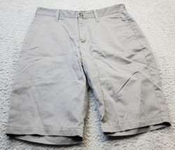 Volcom Corpo Class Chino Shorts Men Size 30 Gray Cotton Low Rise Flat Fr... - $20.29