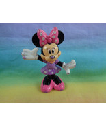 Disney Minnie Mouse Figure Pink Purple Bends at Waist - as is - very scr... - £1.20 GBP