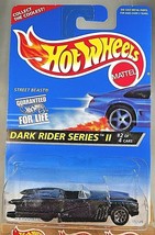 1996 Hot Wheels #401 Dark Rider Series II 2/4 STREET BEAST Black wDrk Chrome 7Sp - $8.00