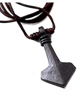 NauticalMart Handforged Thor&#39;s Hammer Pendant - Black - €34,73 EUR