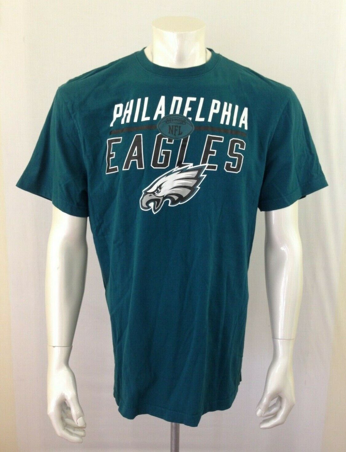 Philadelphia Eagle NFL Football Men's Teal Men's Graphic Crew Neck T Shirt Sz XL - £7.90 GBP