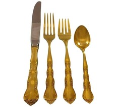 Cheryl Gold by Kirk Vermeil Sterling Silver Flatware Set 8 Service 35 Pieces - £2,063.00 GBP