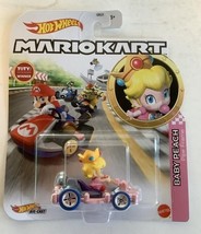 New Mattel HDB30 Hot Wheels 1:64 Mario Kart Baby Peach Pipe Frame Die Cast Car - £13.53 GBP