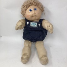 Vintage Cabbage Patch Kid Doll Boy Blond (17&quot;) Overalls - £14.53 GBP