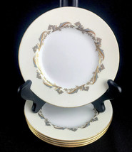 5 Vtg Minton Gold Laurentian Bread Butter Plates Bone China England H-5184 UL1 - £21.13 GBP