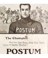 Postum Cereal Football Athlete Food 1908 Advertisement Digestion DWNN25 - $12.99