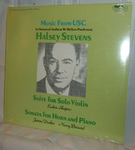 Halsey Stevens MUSIC FROM USC Suite Solo Violin, Sonata for Horn &amp; Piano... - £12.19 GBP