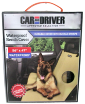 New Car and Driver Waterproof Pet Bench Seat Cover 56" x 47" Back Seat -... - $23.74
