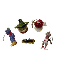 Vintage Lot of 5 Misc. Character Ornaments M&amp;M, Tennis, Toad, Grover - £6.08 GBP