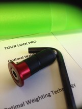 Tour Lock Pro 14gram Counter Weight (Red) for Woods/Irons/wedges w/Manual - £17.11 GBP