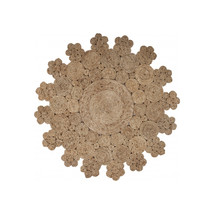 72 x 72 in. Dazzling Concentric Natural Boutique Jute Rug - $4,622.52 MXN