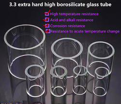 High Borosilicate Glass Tube Sight Glass Glass Viewing Cup for Chemical Pipeline - £5.43 GBP+