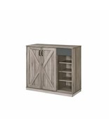 Melamine Paper Cabinet, Rustic Gray Oak - £223.92 GBP