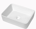 Ioroyo 19&quot; X 15&quot; Modern Sink Above Counter Small Sink Art Basin White Ba... - £67.17 GBP