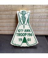Boy Scouts Otetiana Council (NY) 1961 Troop 196 10th ANN Tie Slide BSA - €9,00 EUR