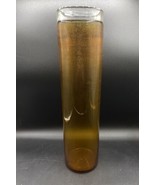 MCM Amber &amp; Clear Large Art Glass Vase 17 3/4” Bubbles - €51,58 EUR