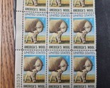 US Stamp America&#39;s Wool 6c Block of 9 - £1.51 GBP