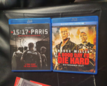 LOT OF 2: A Good Day to Die Hard + THE 15:17 PARIS [Blu-ray / DVD] COMPLETE - $5.93
