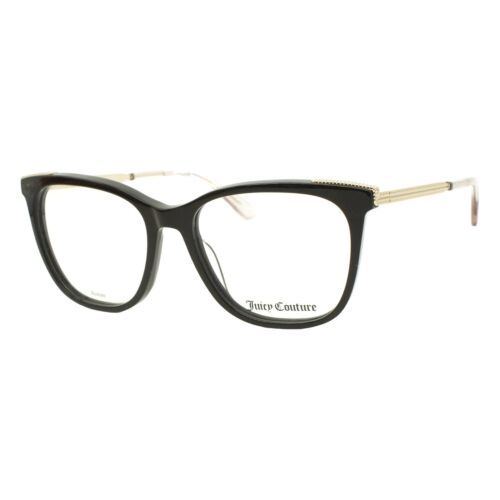 Juicy Couture JU 211 807 Shiny Black Gold Women's Eyeglasses 53-17-140 W/Case - $55.00