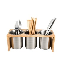 Silverware Caddy Flatware Holder Stainless Steel Utensil Caddy Organizer... - $42.99