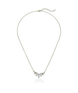 CZ by Kenneth Jay Lane Gold Plated Baguette Cluster Necklace DAZZLING NWT - $53.96