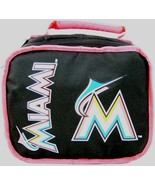 Miami Marlins Insulated Sacked Style Lunch Bag Measures 10 x 8 x 3 inches - £10.12 GBP