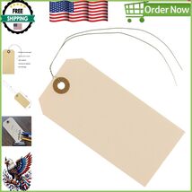 Versatile 200 Durable Manila Tags - Easy to Write on with Wired Tie Atta... - $1,142.78 MXN