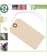 Versatile 200 Durable Manila Tags - Easy to Write on with Wired Tie Atta... - $1,142.78 MXN