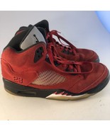 Nike Air Jordan 5 Retro Raging Bulls Sneakers Mens Size 9 Red Shoes DD05... - $107.90