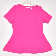 Isaac Mizrahi Live Women&#39;s Barbie Pink Blouse Size Medium - $18.97