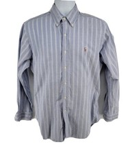 Ralph Lauren Classic Fit Blue Oxford Long Sleeve Button Shirt 15.5 32/33... - $19.75