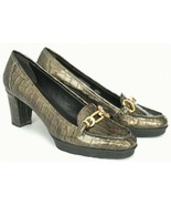 Stuart Weitzman Womens Duplicate Otter Sioux Croco Patent Pump Shoes 9 RARE - $139.89