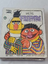 VINTAGE 1976 Playskool Sesame Street Bert Ernie Friends Frame Tray Puzzle - £15.81 GBP