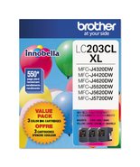 Brother Printer LC2033PKS Multi Pack Ink Cartridge, Cyan/Magenta/Yellow - £40.35 GBP