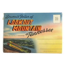 Vintage Tennessee Postcard Lookout Mountain Tichnor Souvenir Folder Chattanooga - £9.56 GBP